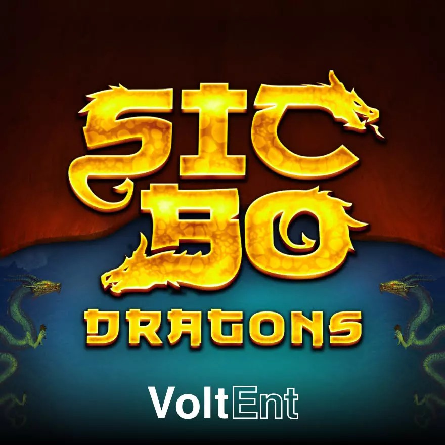 Sic Bo Dragons slot logo by VoltEnt at Spinko24