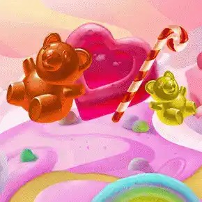Sweet Candy Cash Megaways Deluxe logo by Iron Dog Studio at Spinko24